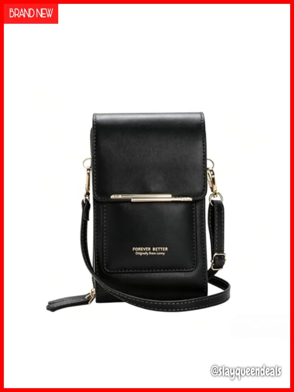 PU Leather Crossbody Phone Bag RFID Blocking Touchscreen Messenger Purse